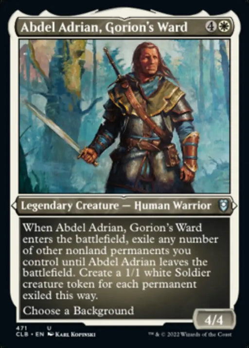 Abdel Adrian Gorion’s Ward (Foil Etched) [Commander Legends: Battle for Baldur’s Gate] - MTG Single