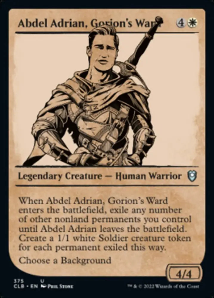 Abdel Adrian Gorion’s Ward (Showcase) [Commander Legends: Battle for Baldur’s Gate] - MTG Single