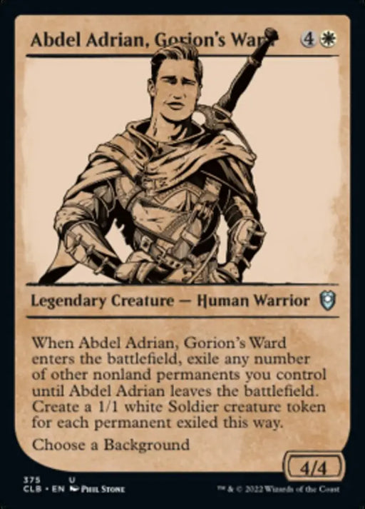 Abdel Adrian Gorion’s Ward (Showcase) [Commander Legends: Battle for Baldur’s Gate] - MTG Single