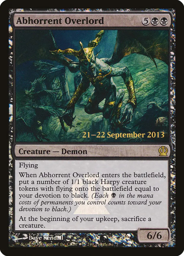 Abhorrent Overlord [Theros Prerelease Promos] - MTG Single