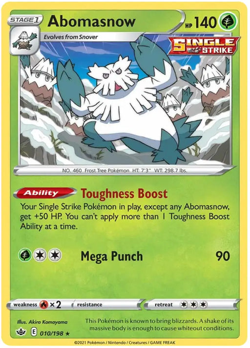 Abomasnow (010/198) [Sword & Shield: Chilling Reign] - Pokemon Single