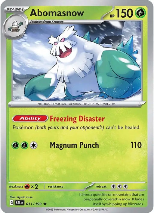 Abomasnow (011/193) [Scarlet & Violet: Paldea Evolved] - Pokemon Single