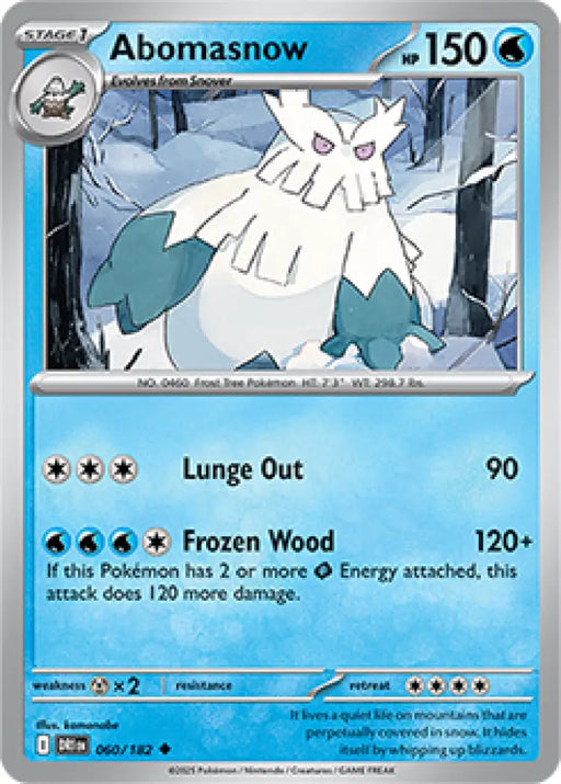 Abomasnow (060/182) [SV10: Destined Rivals] - Pokemon Single