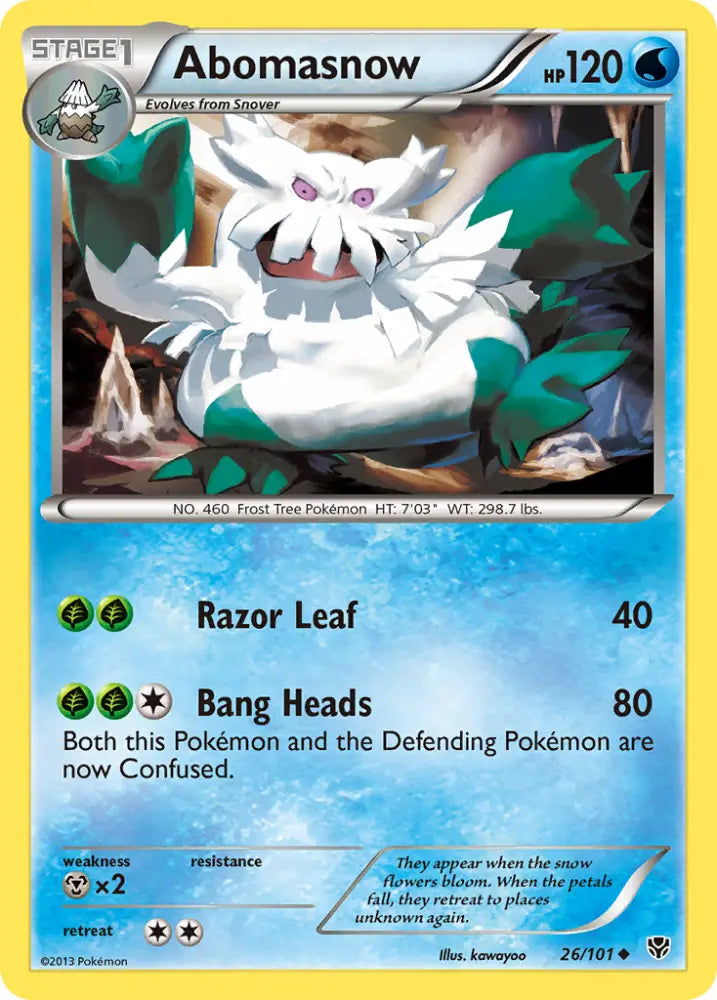 Abomasnow (26/101) [Black & White: Plasma Blast] - Pokemon Single