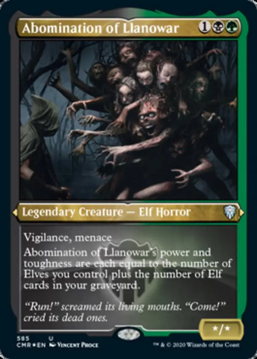 Abomination of Llanowar (Etched) [Commander Legends] - MTG Single