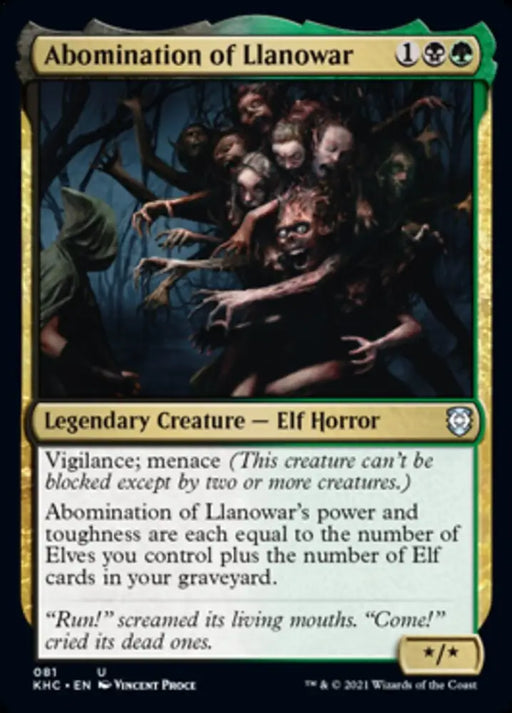 Abomination of Llanowar [Kaldheim Commander] - MTG Single