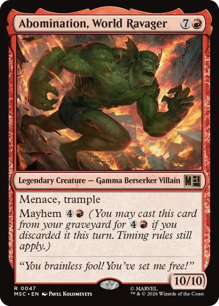 Abomination, World Ravager (47) [Marvel Super Heroes Commander]