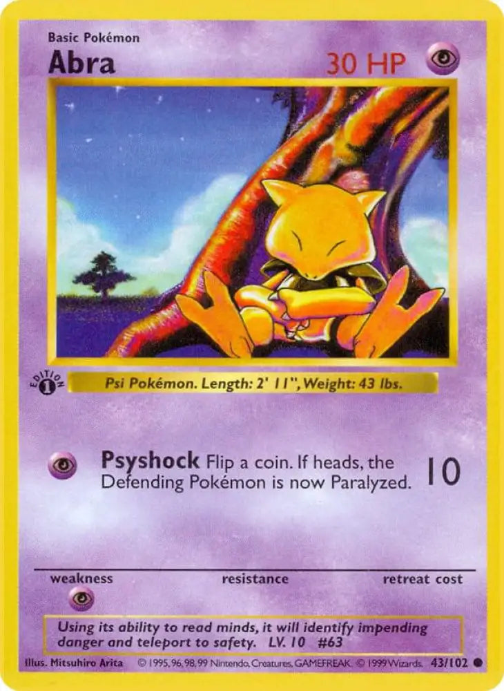 Abra (043/102) [Base Set Shadowless (1st Edition)]