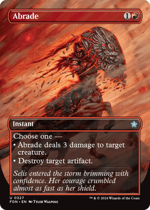 Abrade (Borderless) [Foundations] - MTG Single