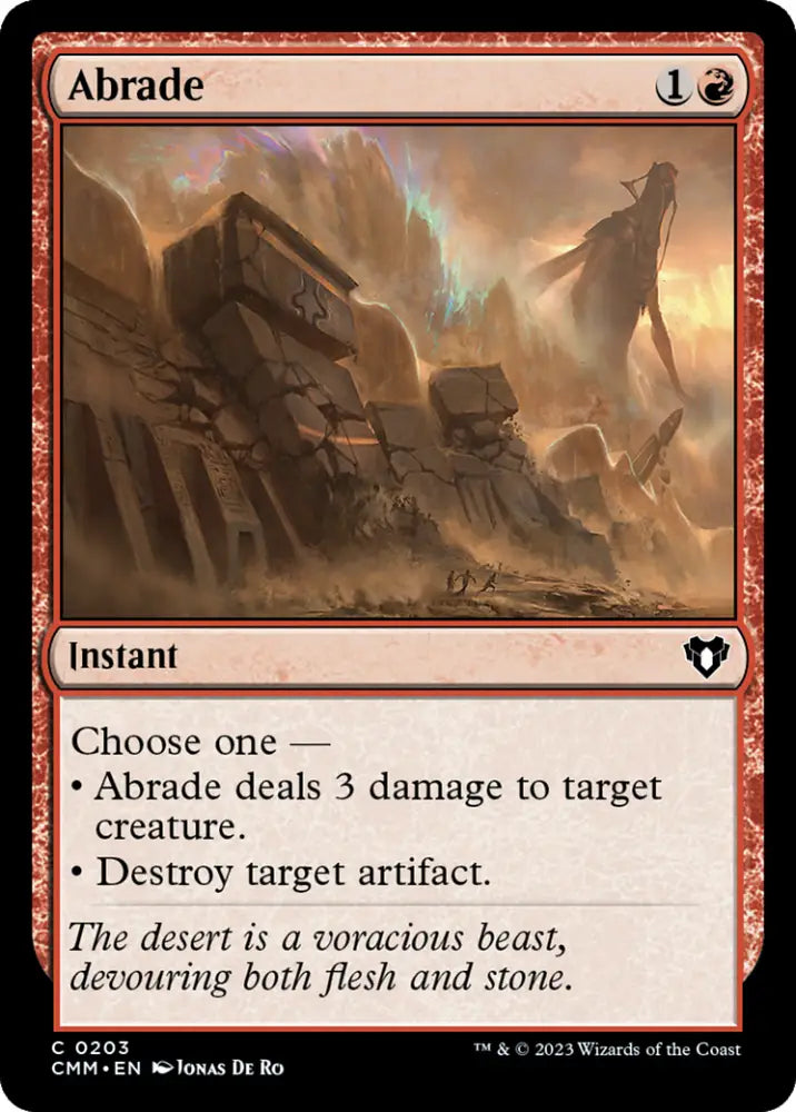 Abrade [Commander Masters] - MTG Single