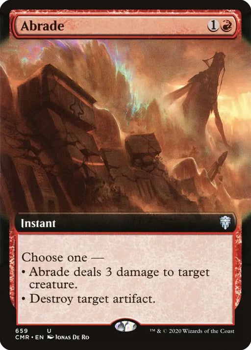 Abrade (Extended Art) [Commander Legends] - MTG Single