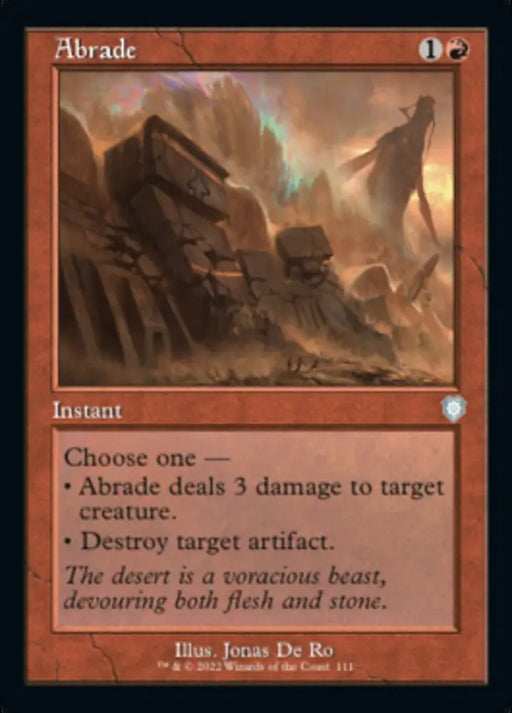 Abrade (Retro) [The Brothers’ War Commander] - MTG Single