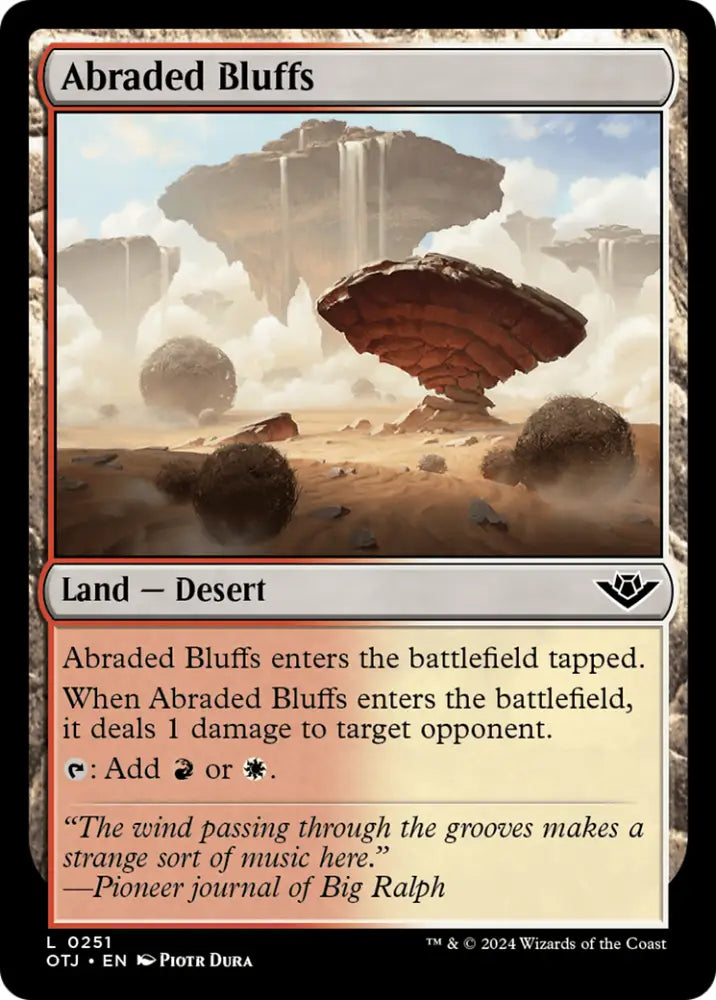 Abraded Bluffs [Outlaws of Thunder Junction] - MTG Single