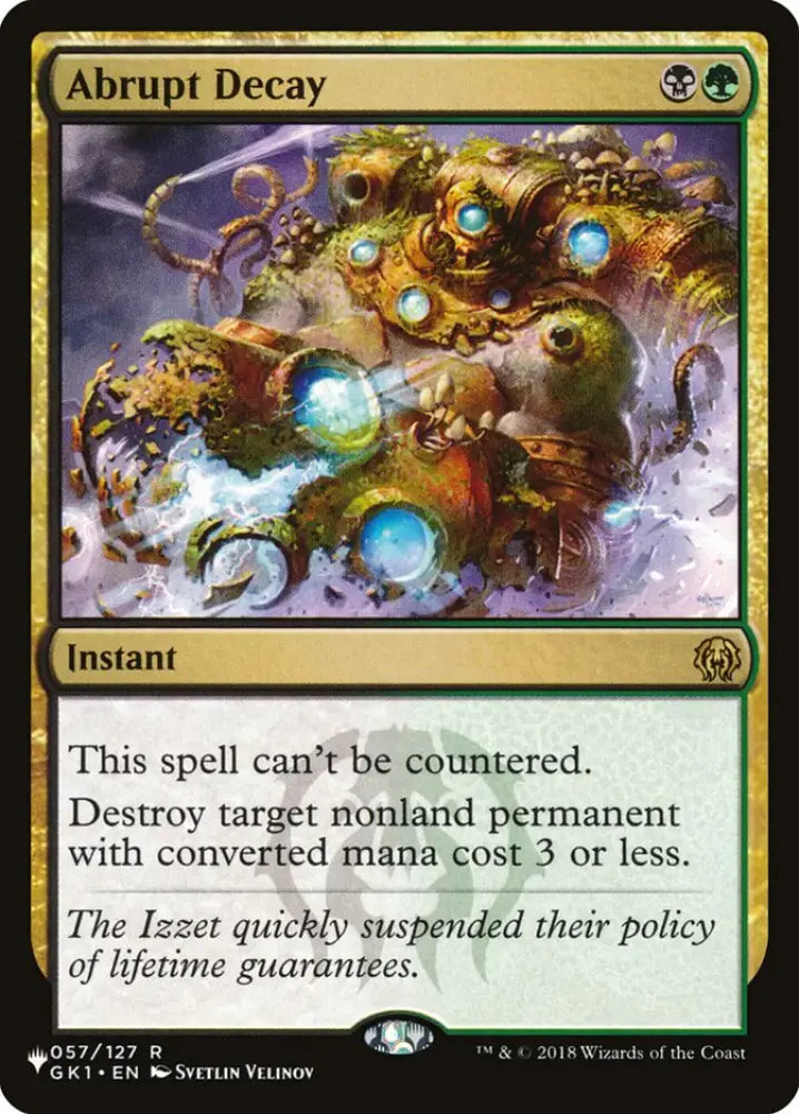 Abrupt Decay [The List] - MTG Single