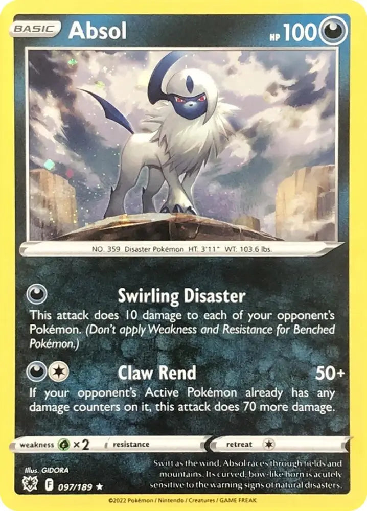 Absol (097/189) (Cosmos Holo) [Miscellaneous Cards] - Pokemon Single