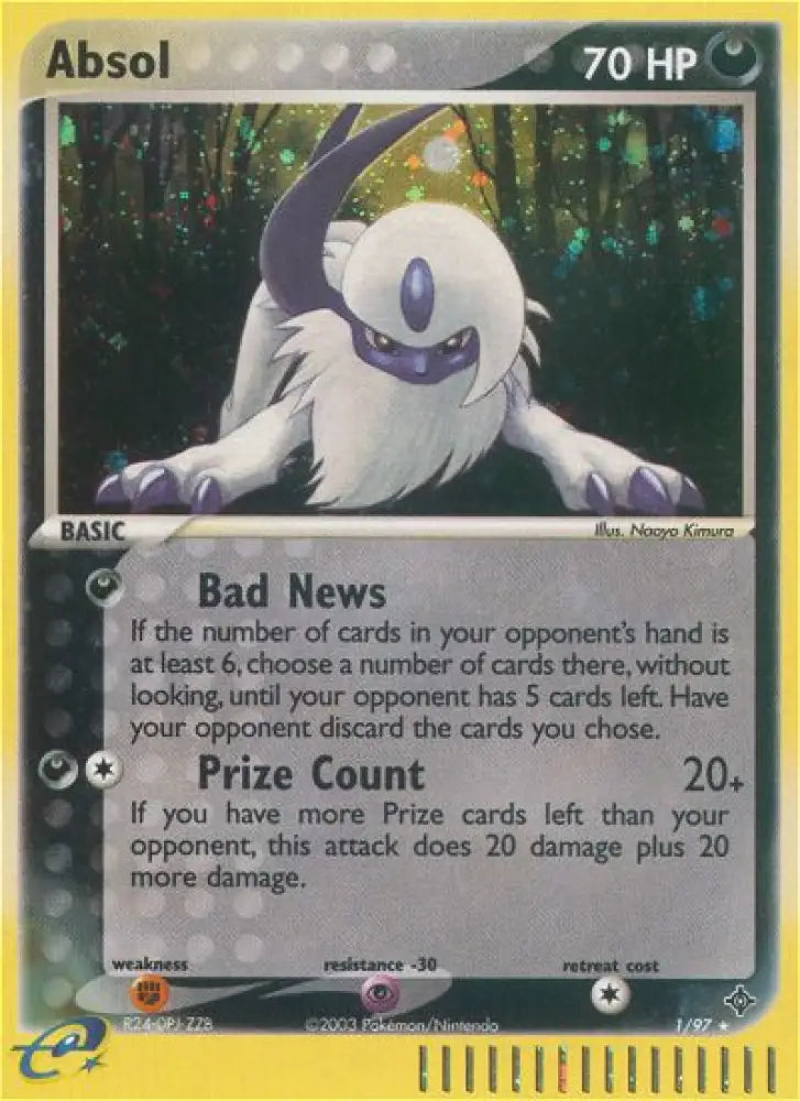 Absol (1/97) [EX: Dragon] - Pokemon Single