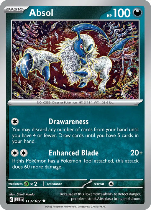 Absol (113/182) [Scarlet & Violet: Paradox Rift] - Pokemon Single