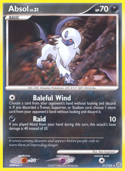 Absol (21/132) [Diamond & Pearl: Secret Wonders] - Pokemon Single