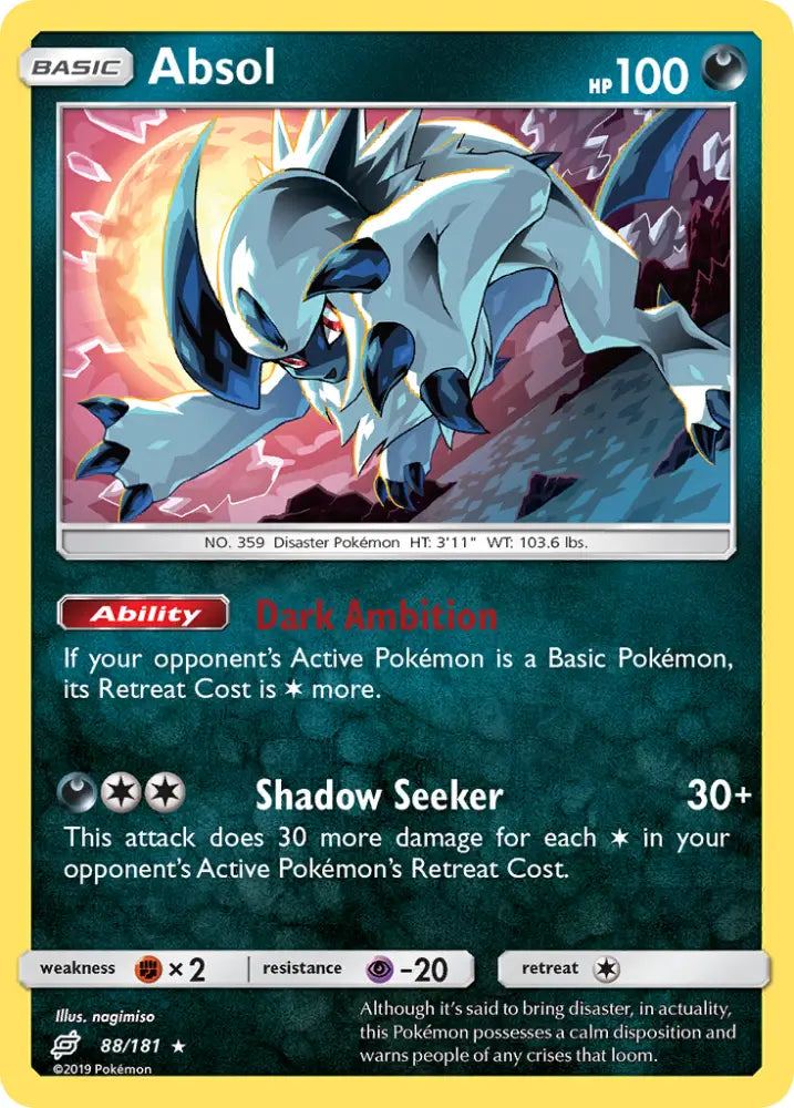 Absol (88/181) [Sun & Moon: Team Up] - Pokemon Single