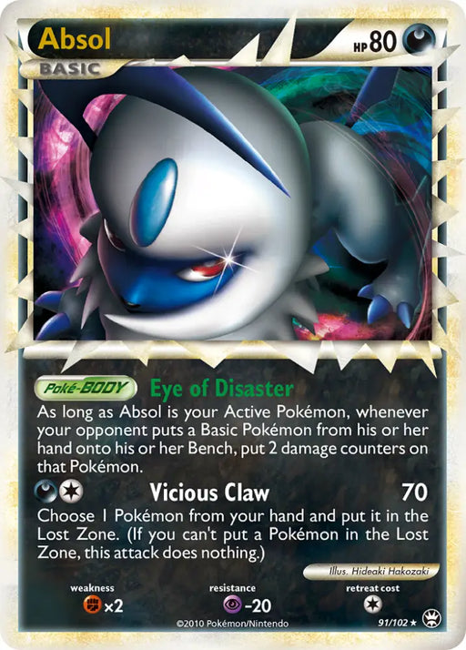 Absol (91/102) [HeartGold & SoulSilver: Triumphant] - Pokemon Single