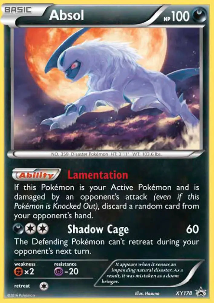 Absol (XY178) [XY: Black Star Promos] - Pokemon Single