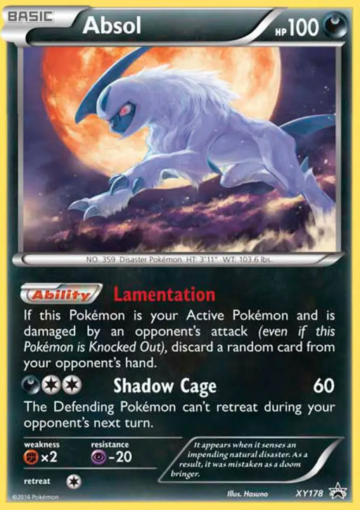 Absol (XY178) [XY: Black Star Promos] - Pokemon Single