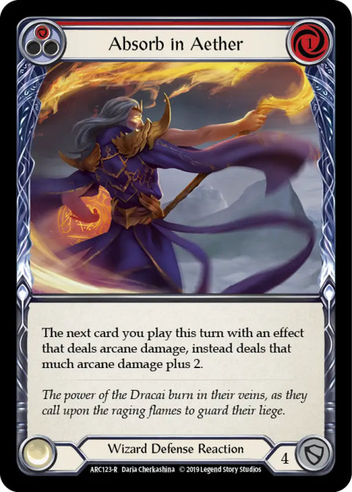 Absorb in Aether (Red) [Arcane Rising 1st Edition] 1st Edition Normal - Flesh And Blood Single