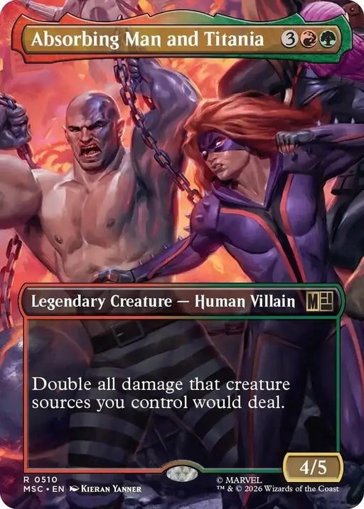 Absorbing Man and Titania (Borderless) (510) [Marvel Super Heroes Commander]