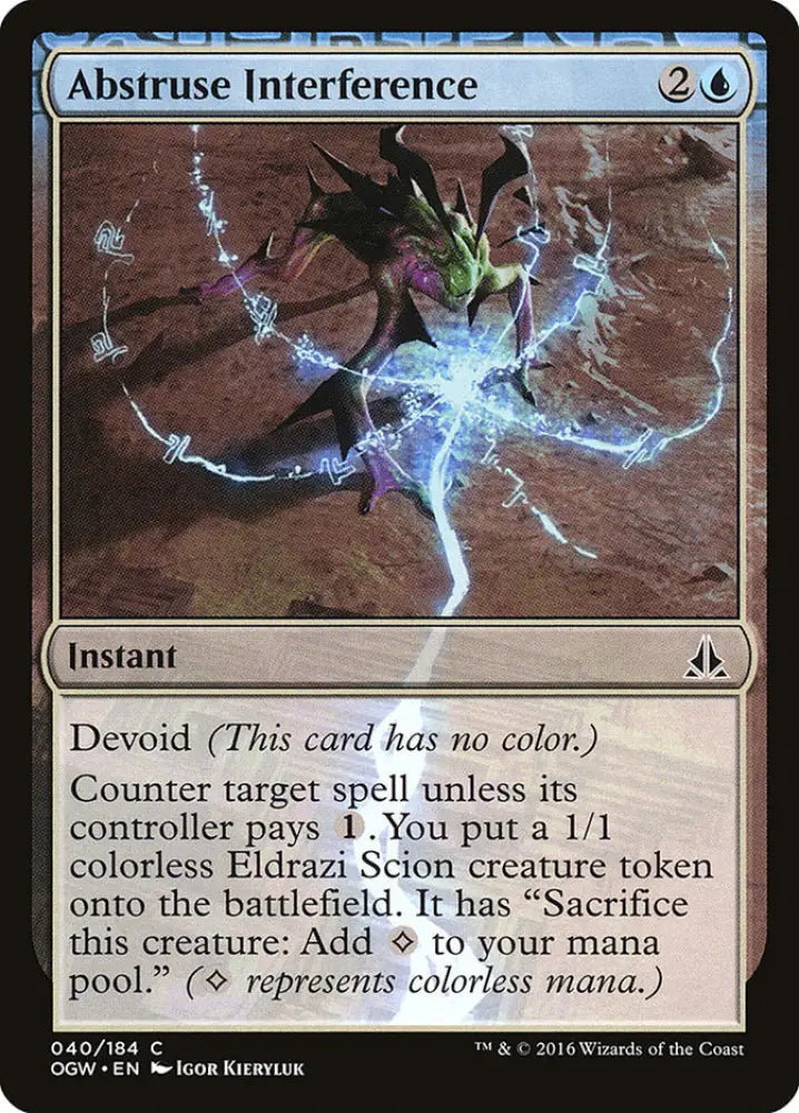 Abstruse Interference [Oath of the Gatewatch] - MTG Single