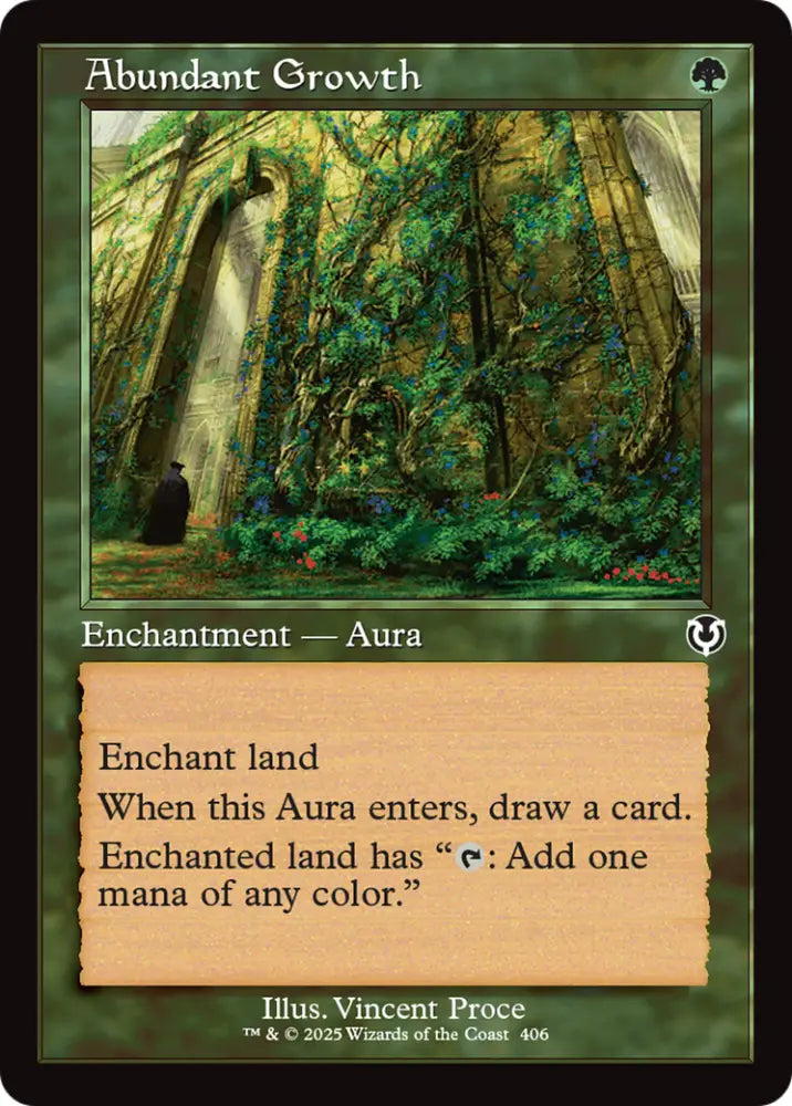 Abundant Growth (Retro Frame) [Innistrad Remastered] - MTG Single
