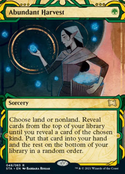 Abundant Harvest (Foil Etched) [Strixhaven: School of Mages Mystical Archive] - MTG Single