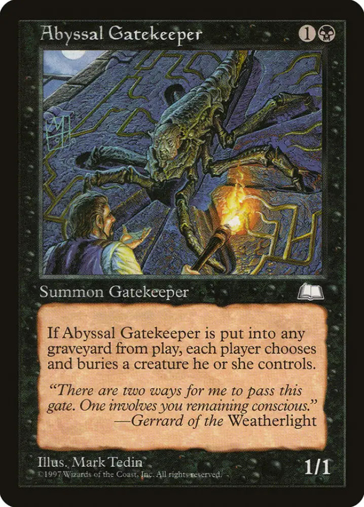 Abyssal Gatekeeper [Weatherlight] - MTG Single