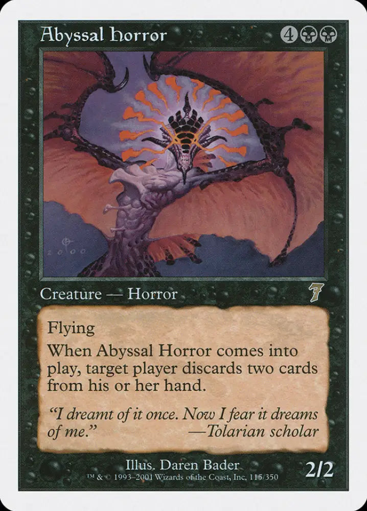 Abyssal Horror [Seventh Edition] - MTG Single