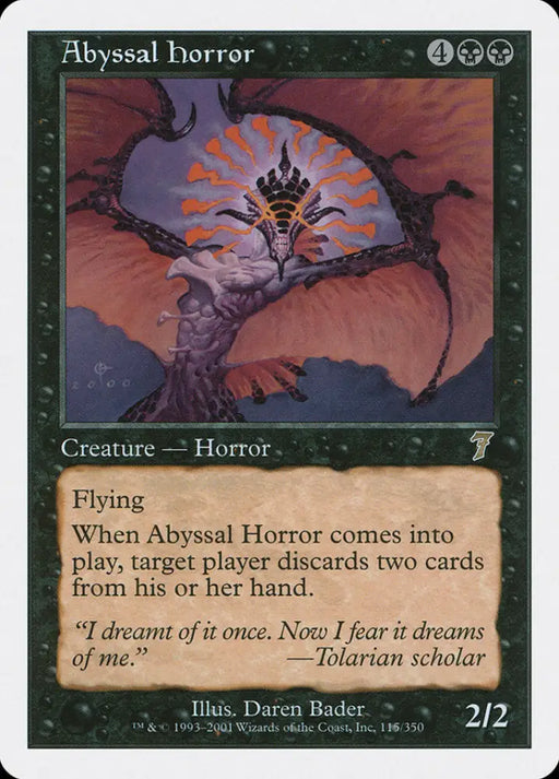 Abyssal Horror [Seventh Edition] - MTG Single