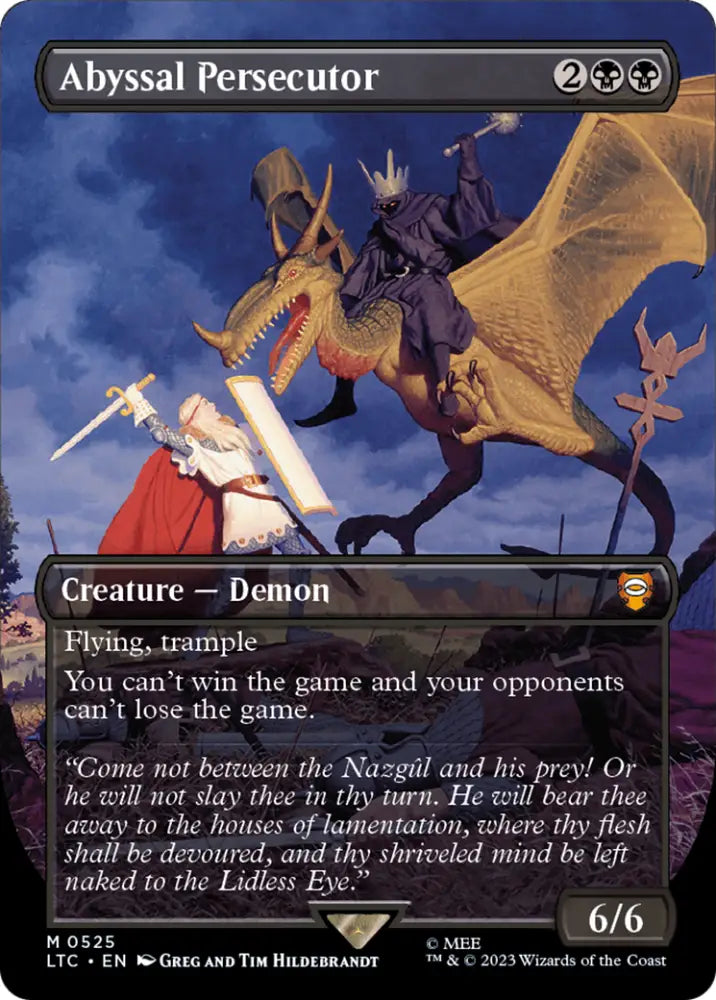 Abyssal Persecutor (Borderless) [The Lord of the Rings: Tales of Middle-Earth Commander] - MTG Single