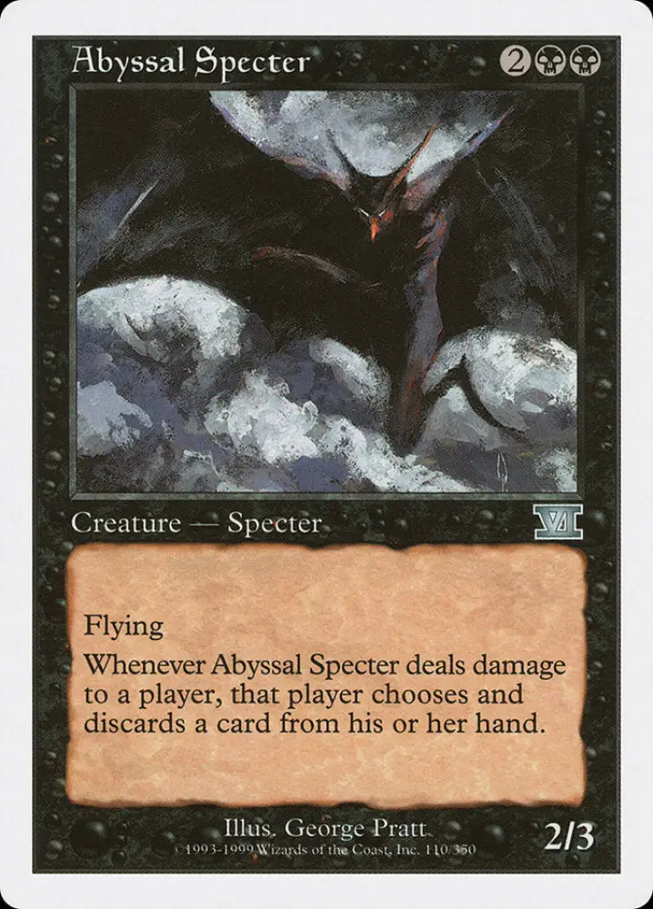 Abyssal Specter [Classic Sixth Edition] - MTG Single