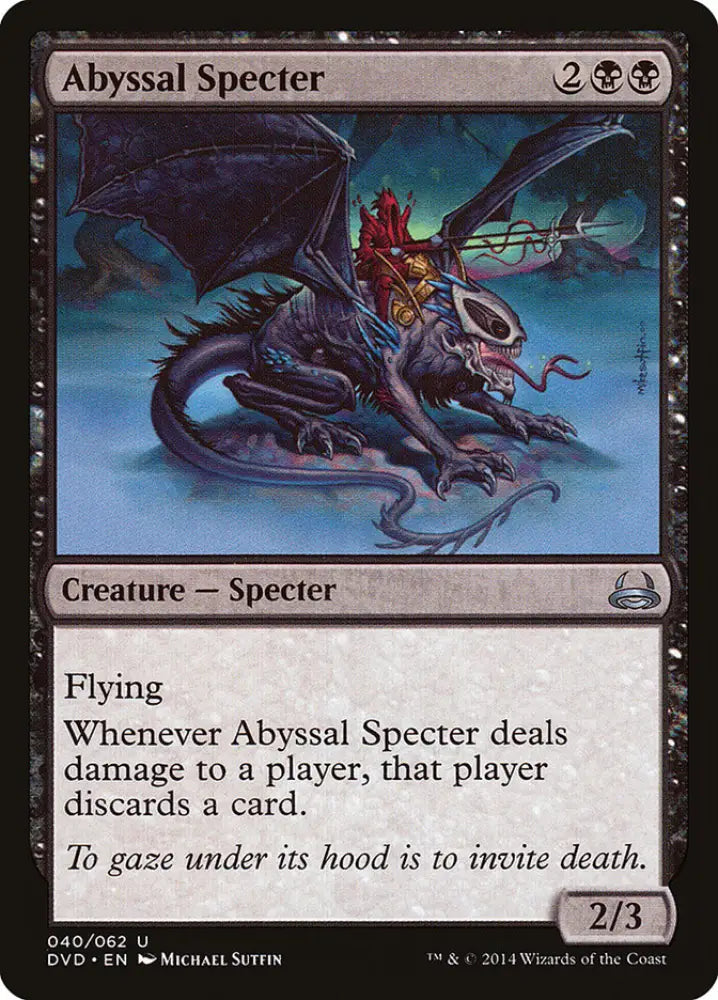Abyssal Specter (Divine vs. Demonic) [Duel Decks Anthology] - MTG Single