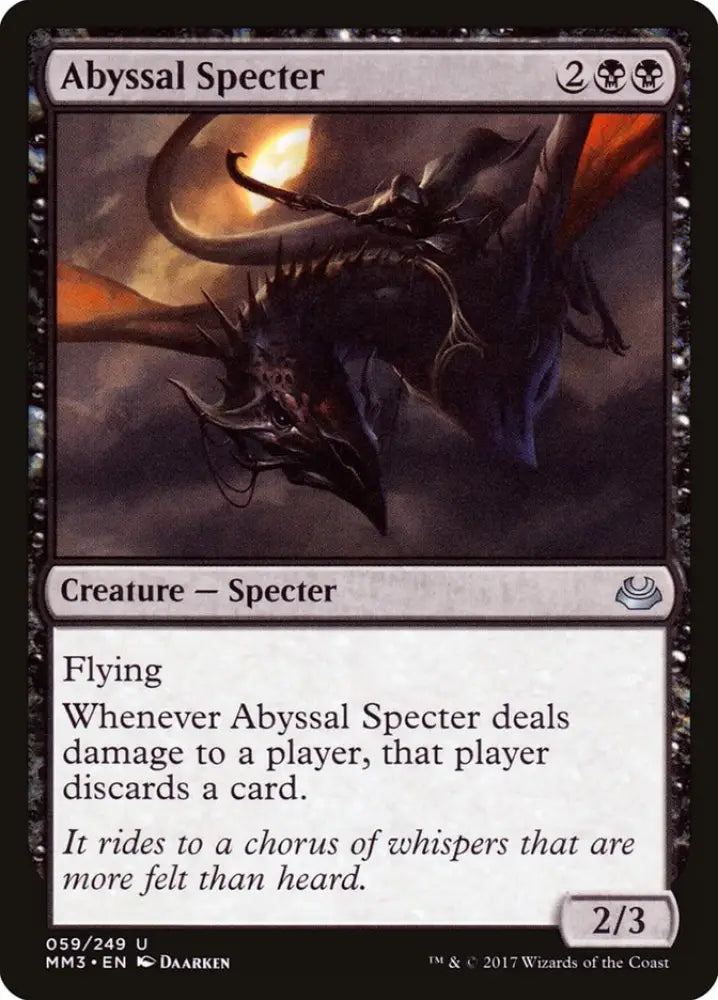 Abyssal Specter [Modern Masters 2017] - MTG Single