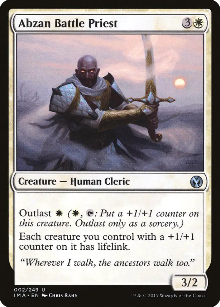 Abzan Battle Priest [Iconic Masters] - MTG Single