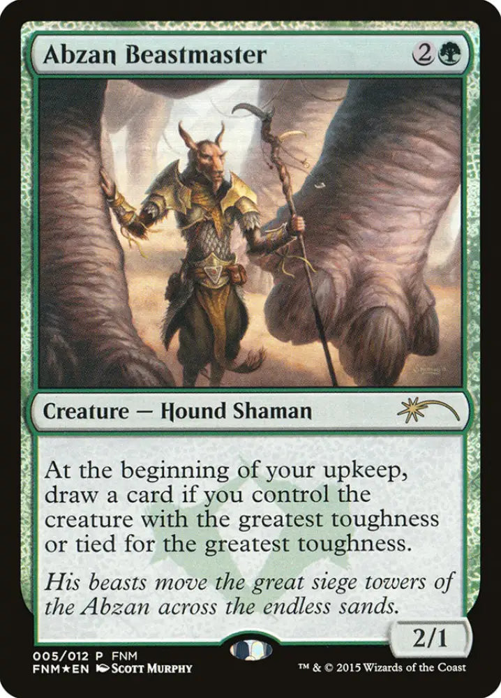 Abzan Beastmaster [Friday Night Magic 2015] - MTG Single