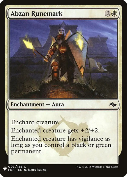 Abzan Runemark [Mystery Booster] - MTG Single