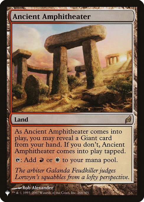 Ancient Amphitheater (LRW-266) [The List]