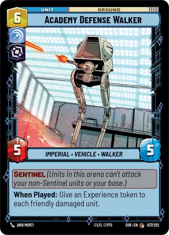 Academy Defense Walker (037/252) [Spark of Rebellion] - Star Wars: Unlimited Single