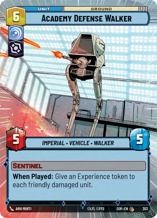 Academy Defense Walker (Hyperspace) (303) [Spark of Rebellion] - Star Wars: Unlimited Single