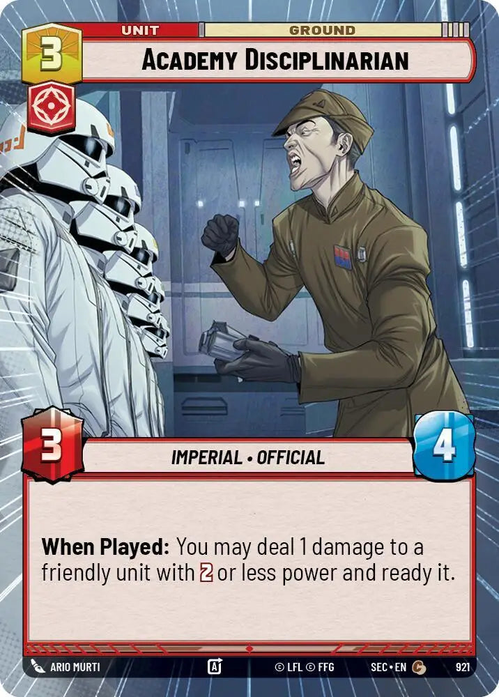Academy Disciplinarian (Hyperspace Foil) (921) [Secrets of Power]