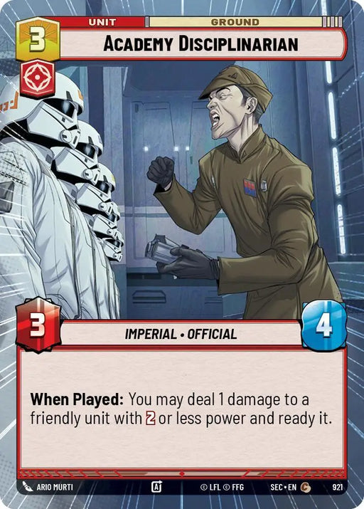 Academy Disciplinarian (Hyperspace Foil) (921) [Secrets of Power]