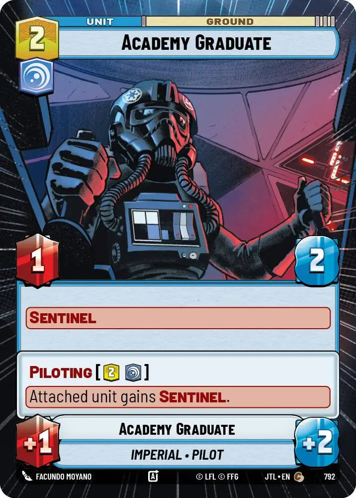 Academy Graduate (Hyperspace Foil) (792) [Jump to Lightspeed] - Star Wars: Unlimited Single