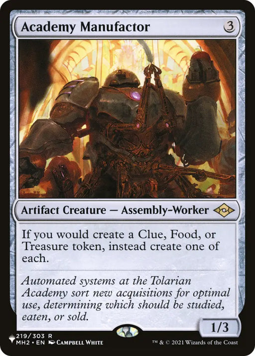 Academy Manufactor [The List] - MTG Single