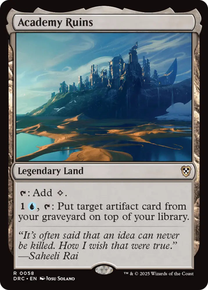 Academy Ruins [Aetherdrift Commander] - MTG Single