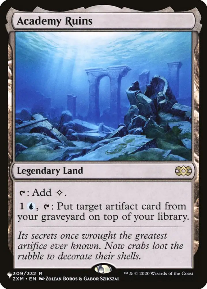 Academy Ruins [Secret Lair: Heads I Win Tails You Lose] - MTG Single